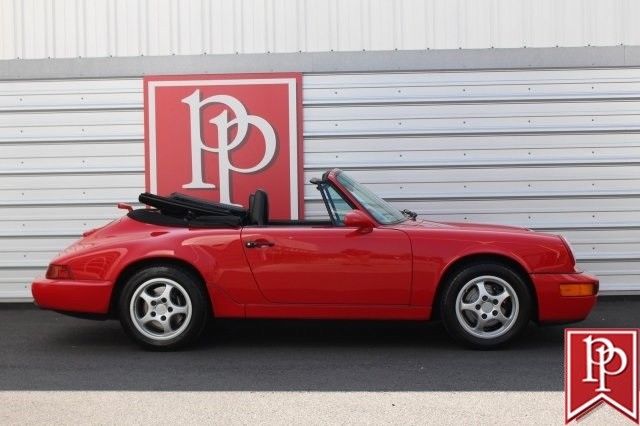 1992 porsche 911 carrera cabriolet 57107 miles guards red