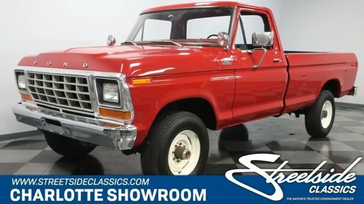 classic vintage chrome restored dent side fomoco 4 wheel drive red black vinyl