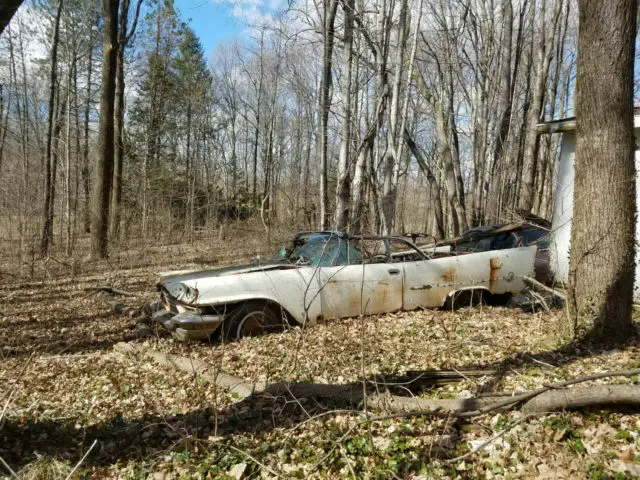 1957 chrysler 300c convertible project. triple white. hemi 2x4