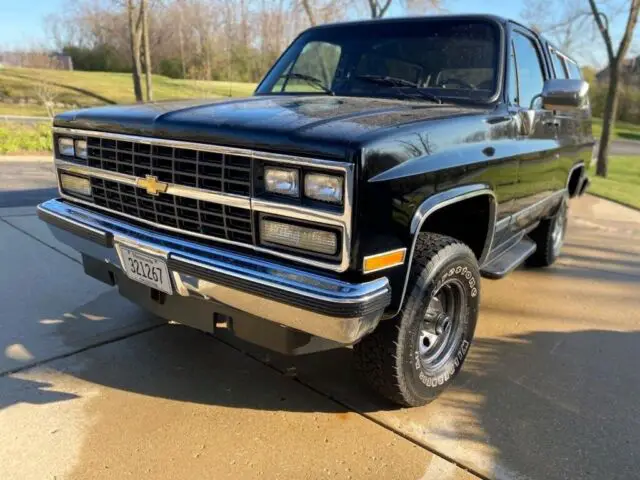 1990 chevrolet blazer suv black 4wd automatic k5