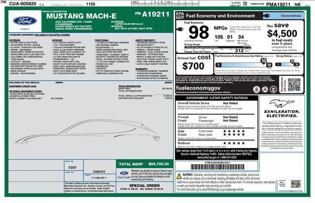 2023 ford mustang mach-e california route 1