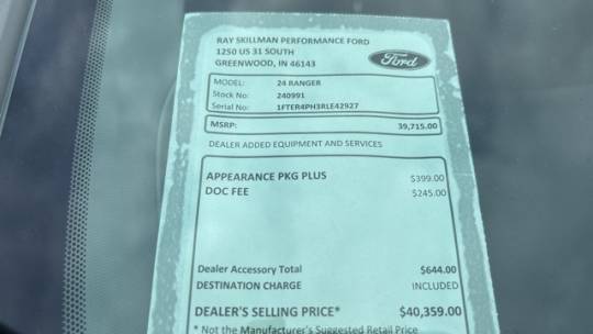 2024 Ford Ranger (North America)