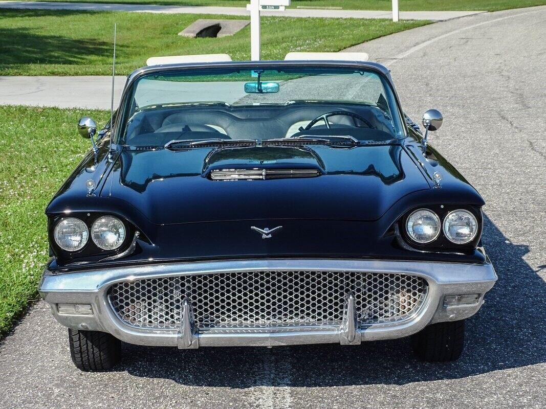 1958 ford thunderbird convertible new top beautiful new black paint