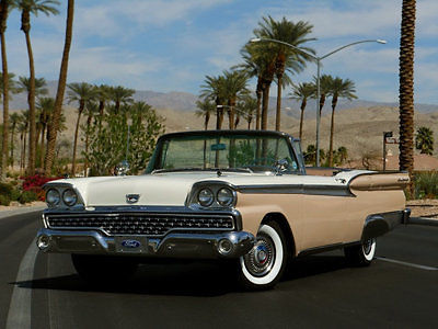 1959 ford skyliner retractable power top convertible 352 v8 selling no reserve!