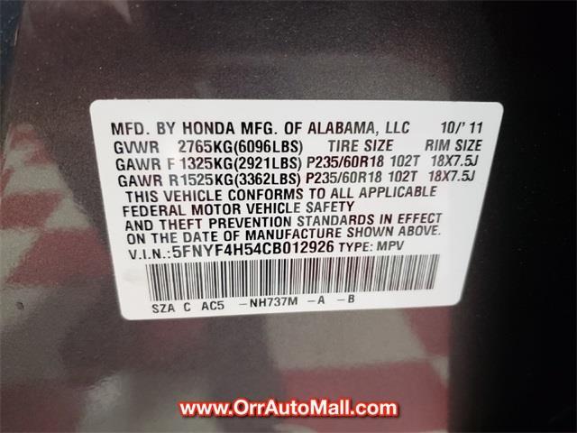 2012 honda pilot ex-l 4x4 ex-l 4dr suv for sale in russellville, arkansas