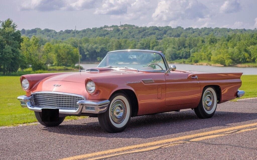 1957 ford thunderbird convertible e code 312 cid 7266 miles