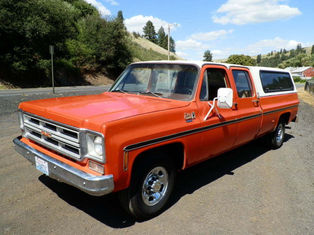 1976 gmc 3+3 crew cab 4 door. very nice condition! 2wd 4 speed survivor