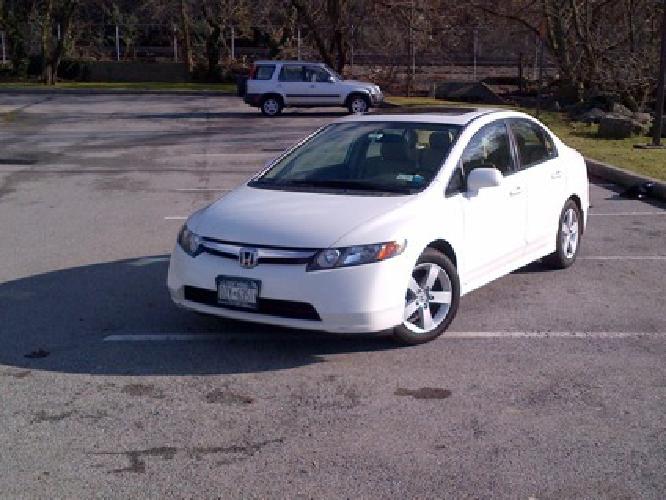 obo 2007 white honda civic 4 dr ex in white plains, ny