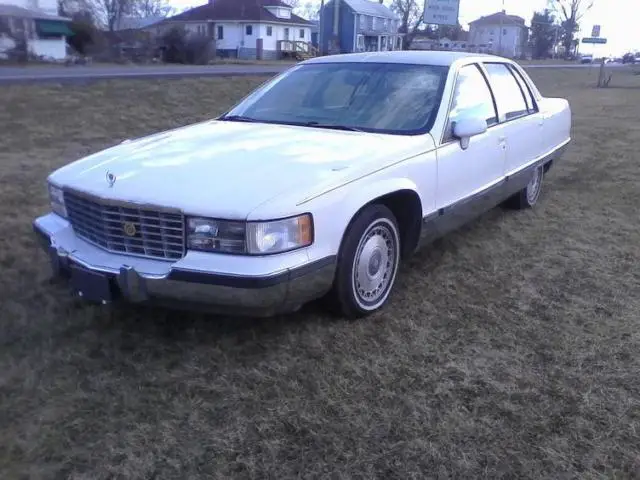 1993 cadillac fleetwood brougham white beauty