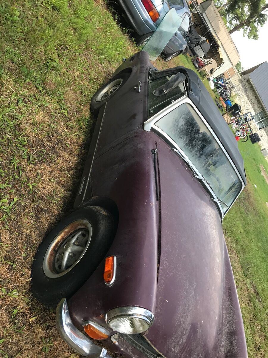 1973 mg midget convertible red rwd manual