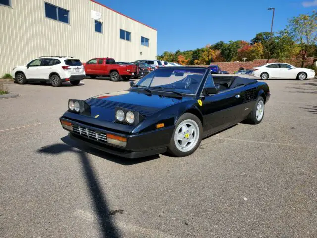 1988 ferrari mondial cabriolet black/black fully serviced clean carfaxxxx