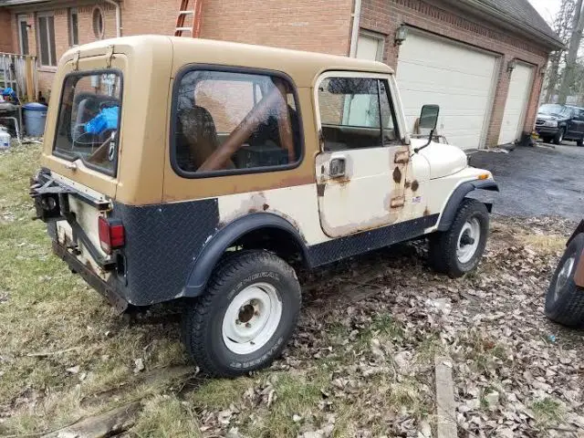 all original 1986 jeep cj7 with factory removable hardtop