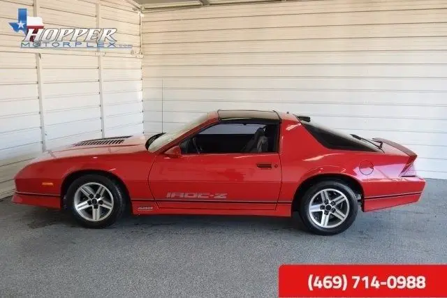 1986 chevrolet camaro z28 classic!! 39521 miles red 8 automatic