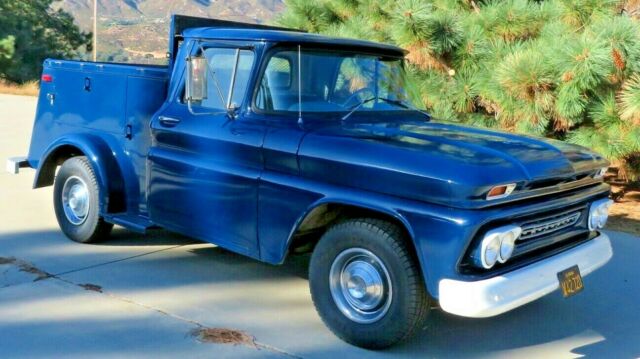 1961 chevrolet 1/2 ton 6-cylinder rwd pickup with pacific bell utility body