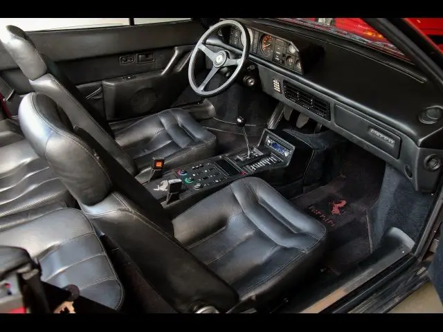 red only 24k miles 1987 convertible black leather serviced with records