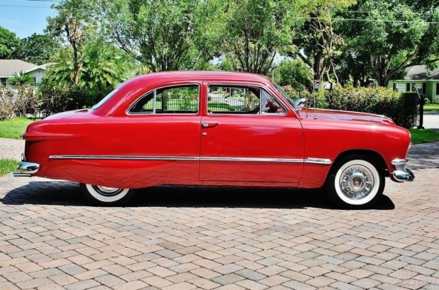 1950 ford 2 door sedan 3 speed, flat head v8, search lights, fender skirts