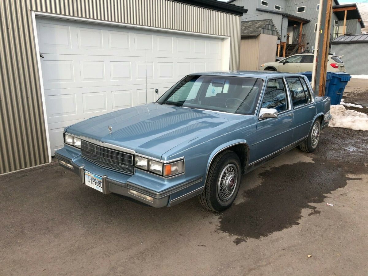 1986 blue cadillac sedan de ville - 112493 miles - drive in style!