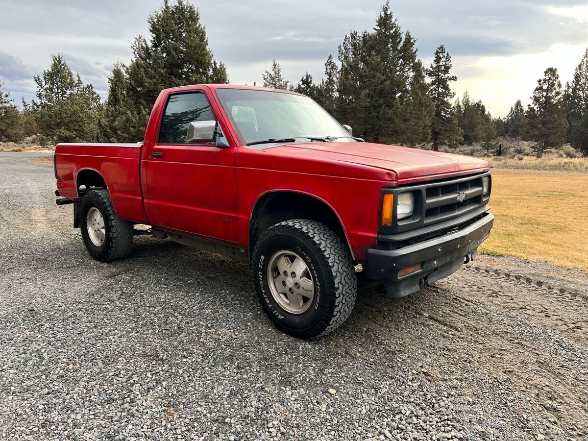1991 chevrolet s10 4x4 short bed 5 speed manual pickup truck