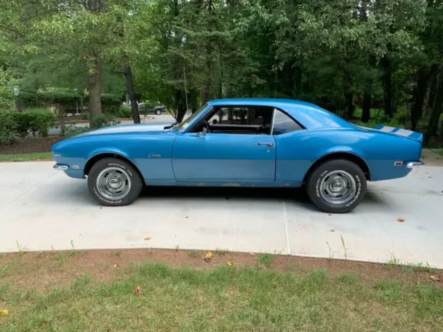 1968 blue chevrolet camaro - rebuilt 350cc motor