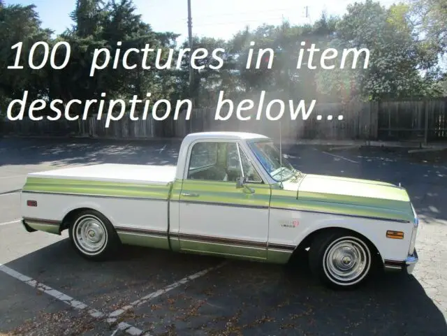 402 big block 700r4 automatic a/c p/s p/b tilt tach shortbed fleetside