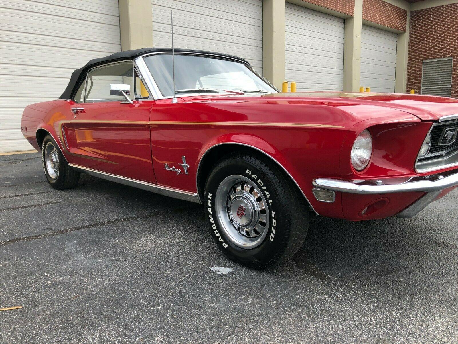 1968 ford mustang convertible deluxe gt rebuilt 302 ci engine 78801 miles