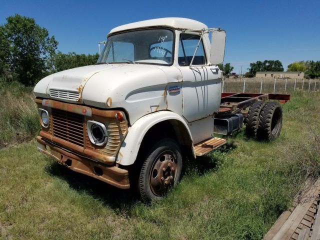 1966 ford n600 n series coe patina shop farm project truck car hauler ramp work