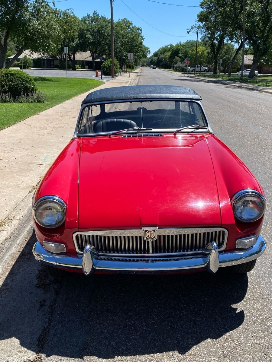 1963 mg b convertible red