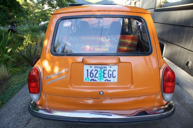 type 3 orange squareback. 1.6l 3 speed automatic