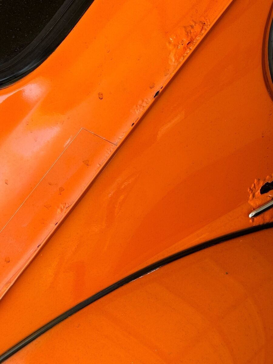 1971 volkswagen beetle 1.6 cabriolet coupe orange super beetle