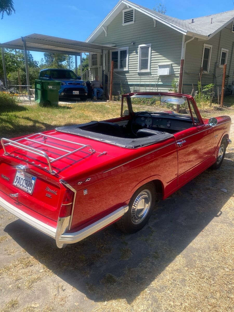 1964 triumph herald convertible red