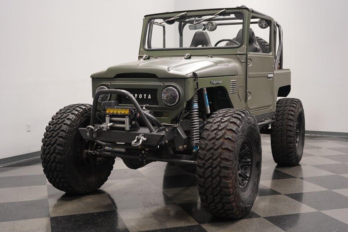 1976 toyota land cruiser fj40 restomod olive drab green 1137 miles