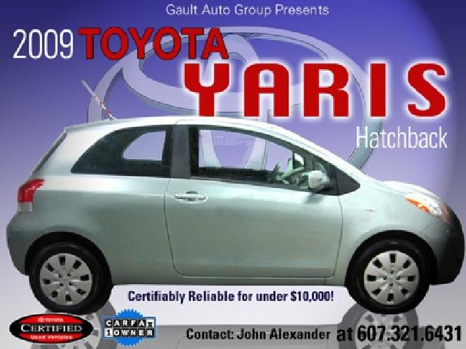 obo 2009 toyota yaris hatchback - 1-owner - certified warranty - 2.9% financing in binghamton, ny