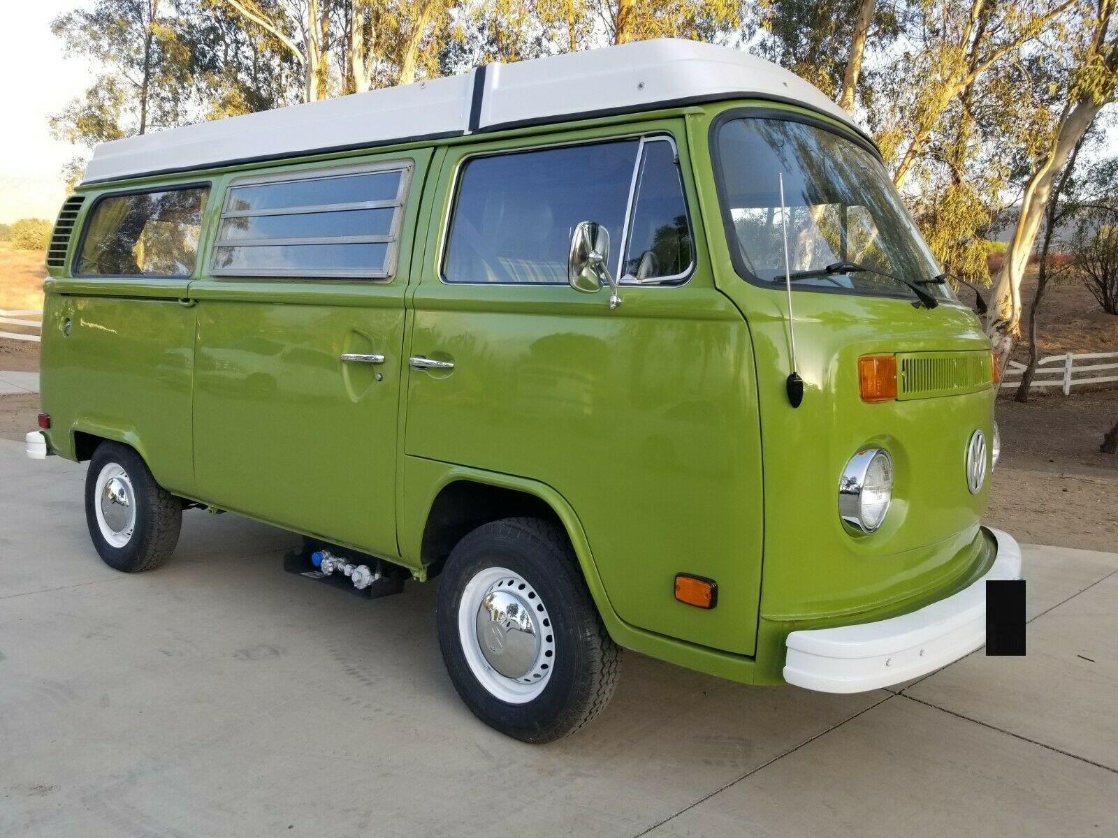 1977 volkswagen camper limited deluxe green plaid edition