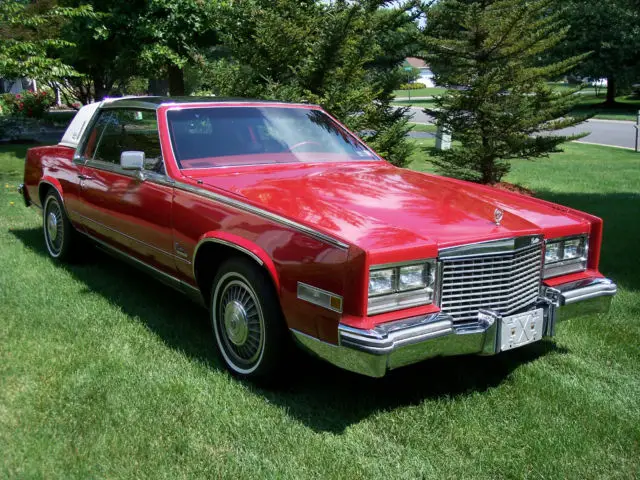 1979 cadillac eldorado biarritz red/red leather 350v-8 29k + ready to run great