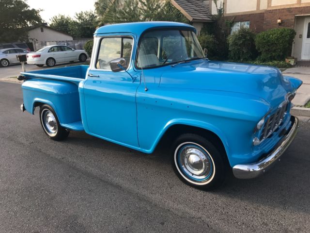 1956 chevrolet apache truck (big back window), small block v8 motor