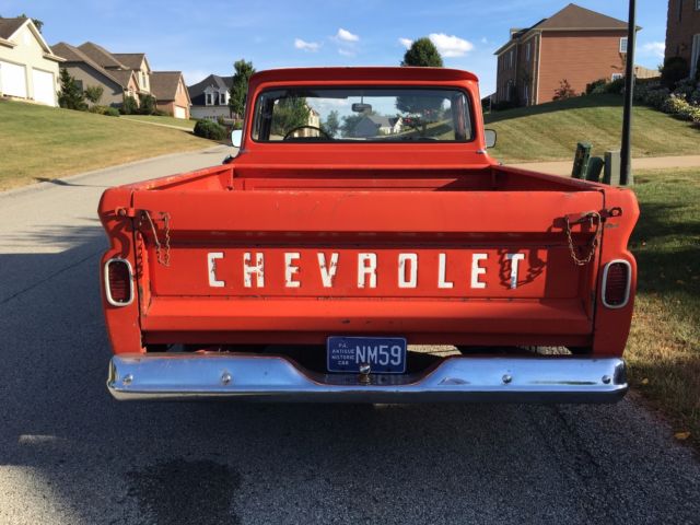 1962 c10 short bed fleet side big back window