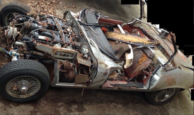 1973 jaguar e-type convertible parts car