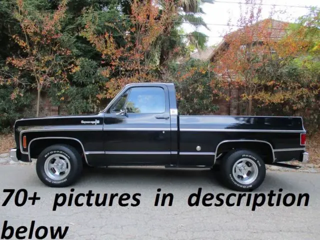 rare california factory original black short bed big block fleetside truck