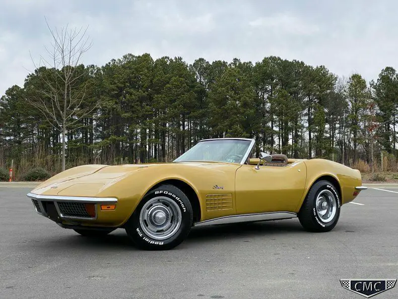 1971 chevrolet corvette ls-5 454 cvt factory a/c #'s match texas car documented