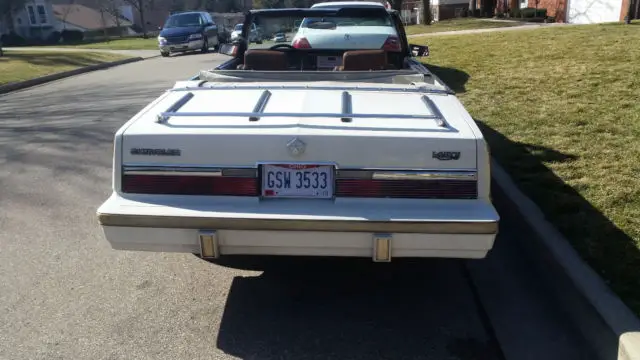 1983 chrysler lebaron town &country convertible - mark cross edition