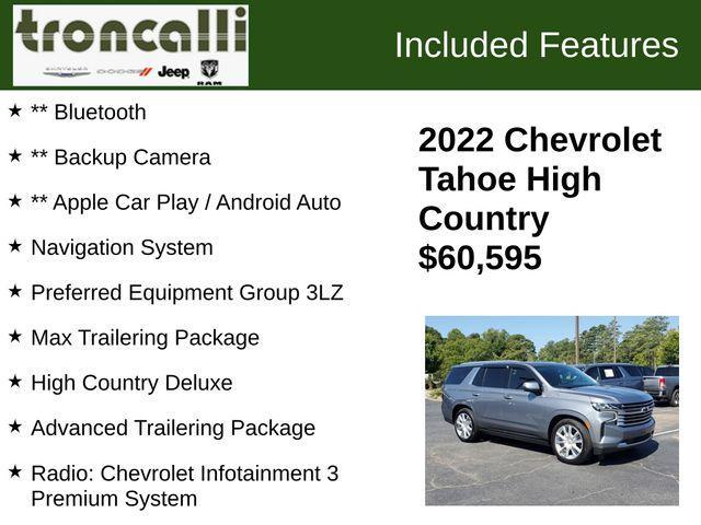 2022 chevrolet tahoe high country