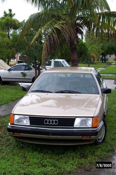 1986 audi 5000s sedan automatic 5cyl gold w/ beige leather alloy wheels
