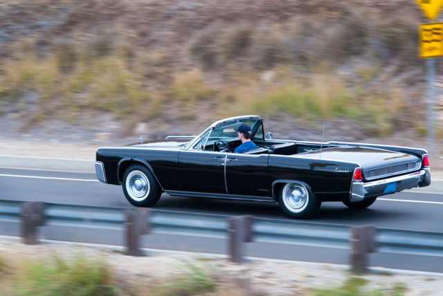 1961 lincoln continental convertible black on black