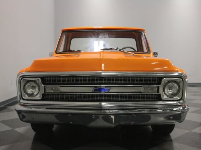 1969 chevrolet c10 1790 miles orange pickup truck 383 stroker v8 3 speed automa