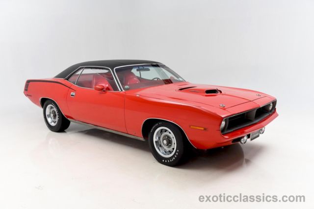 1970 plymouth barracuda hemi barracuda 27547 miles rallye red coupe manual