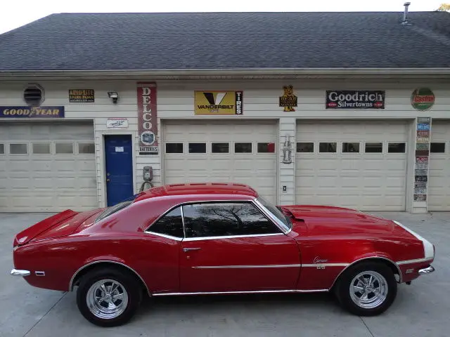 1968 camaro....good red paint....nice black interior....rs....nice