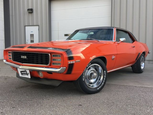 1969 camaro rs ss 350 auto ps restored hugger orange
