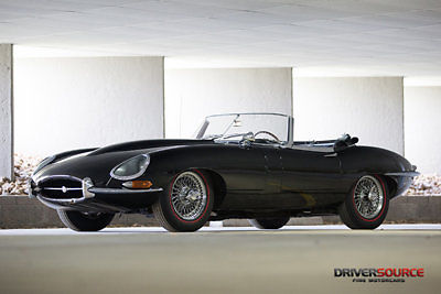 1963 jaguar e-type 3.8l roadster - factory black/red, matching #'s, hardtop!