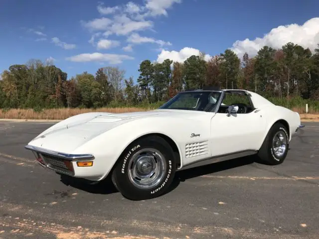 1972 corvette stingray lt1 4 spd rare factory a/c 240 made survivor tank sticker
