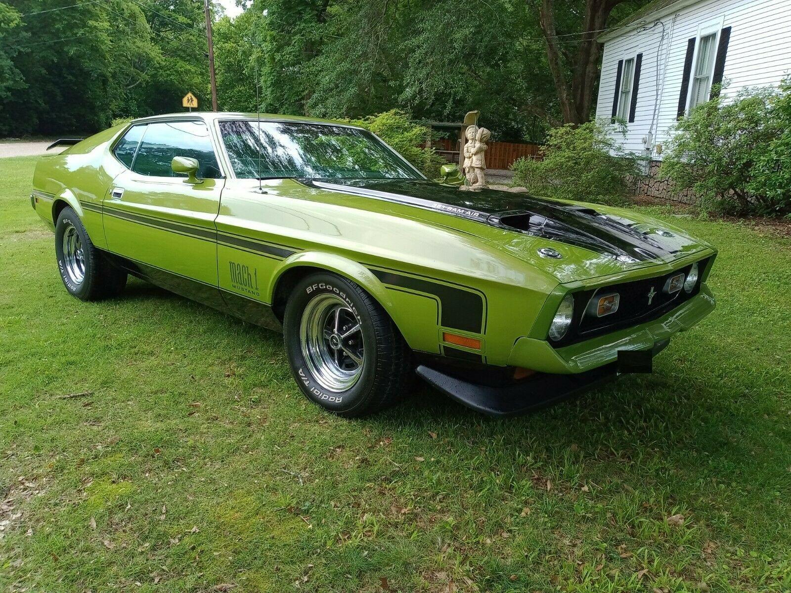 1972 ford mustang mach 1 351 cleveland original 2bbl now 4bbl engine